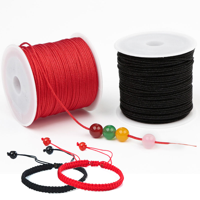 Ribbon Wired Satin - 50 M/rotolo 0.8mm Filo di Nylon