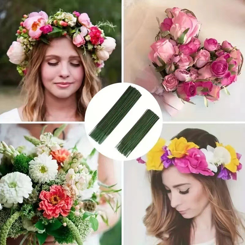 Wire Stem Florist - Stelo floreale da 100 pezzi, asta