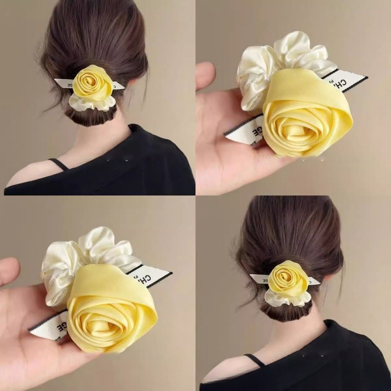 Ribbon Wired Satin - Elastico per Capelli in Raso a