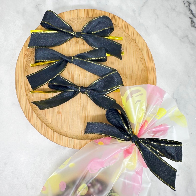 Ribbon Wired Satin - 20 Pezzi Fiocchi in Nastro di