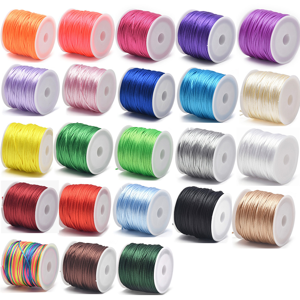 Ribbon Wired Satin - Corda in raso di nylon da