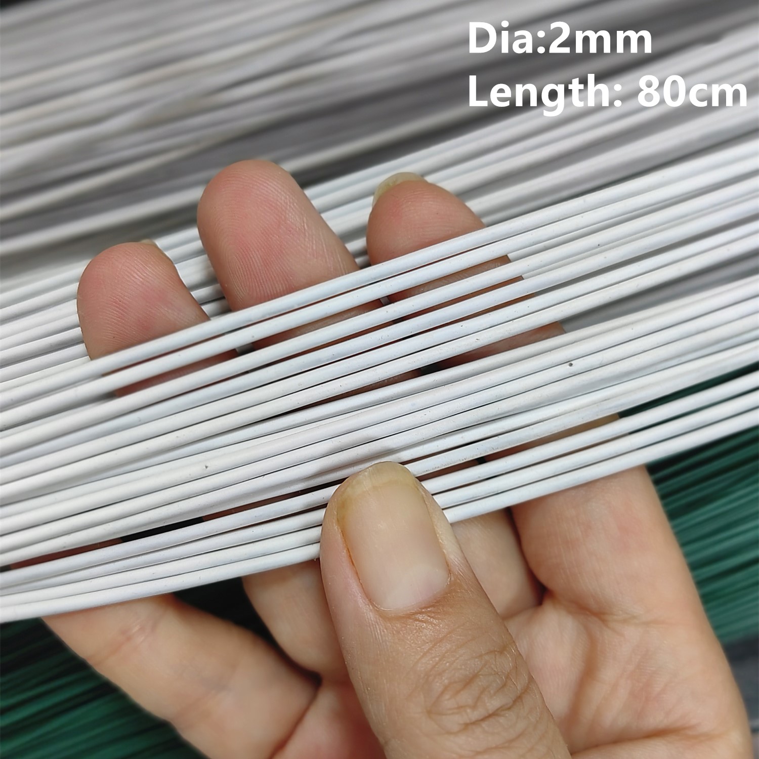 Wire Stem Florist - 2 # 2mm/1.2mm 30 pz 80